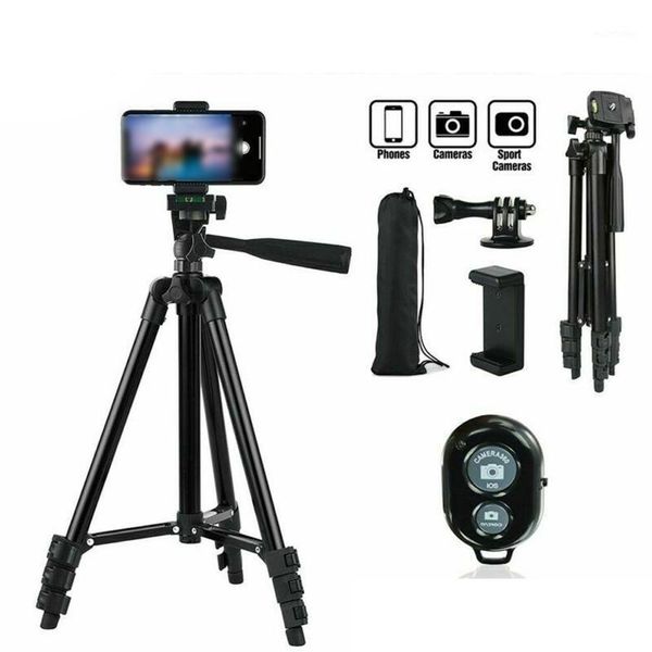 

camera tripod universal for smartphone aluminium alloy tripods mount with remote control holder stand lightweight camera tripod1