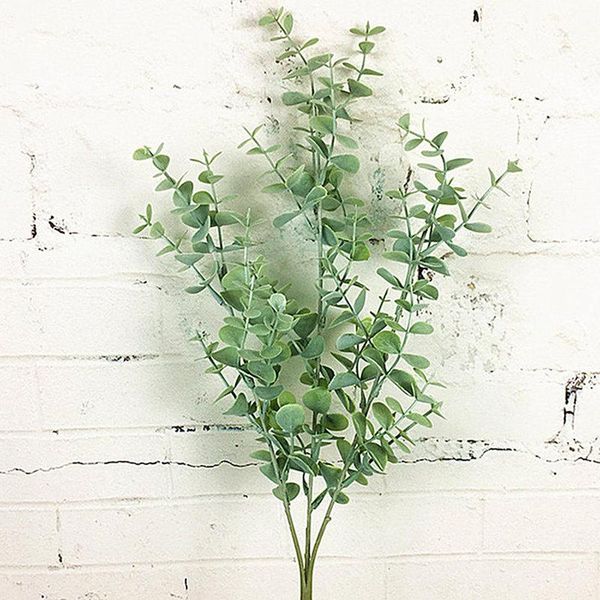 

1 pcs eucalyptus leaves simulation plant foliage leaf artificial bouquet decors