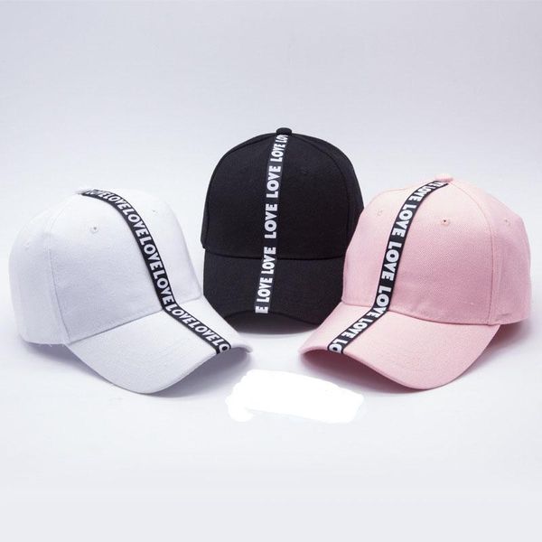 

2019 new couple love hat adjustable baseball caps casual shade cap sun hats for men women bbyvks alice_bag, Black;white