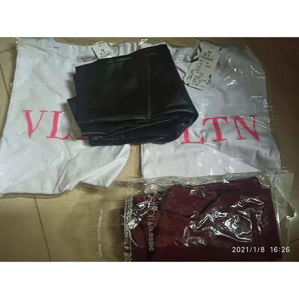 

stock clearance men women white t-shirt and women's leggings high quality, Black