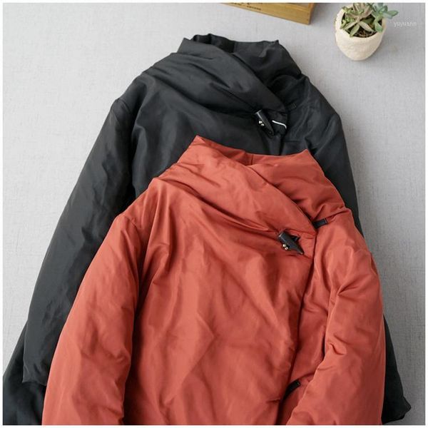 

winter autumn new arrivals women brief all-match loose japanese style comfortable warm light thin white down jackets1, Black