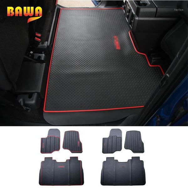 

hangup car interior floor foot mats pads carpet decoration trim rubber accessories for f150 2015 up car styling1