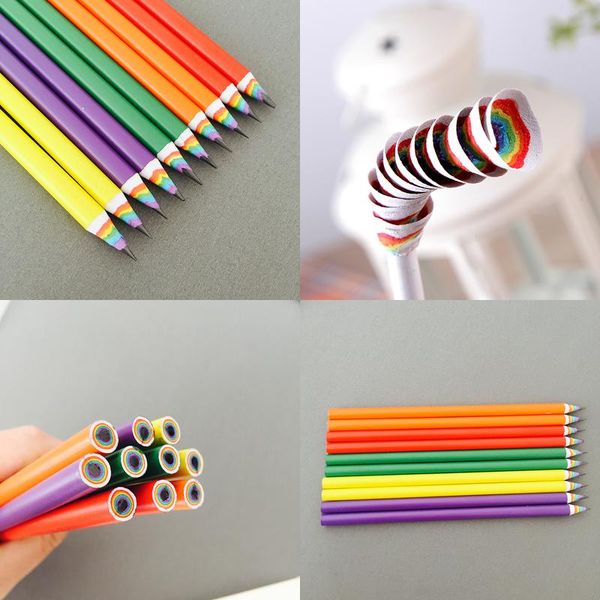 

pencil drawing for kids rainbow pencils bulk office creative stationery portrait sketches scenery sketch rainbow pen for children jlladi