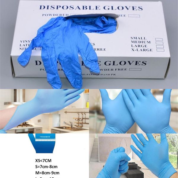 

factoryzsmqspecifications disposable nitrile latex optional 5 kinds of anti-skid anti-acid gloves a grade without powder rubber fre