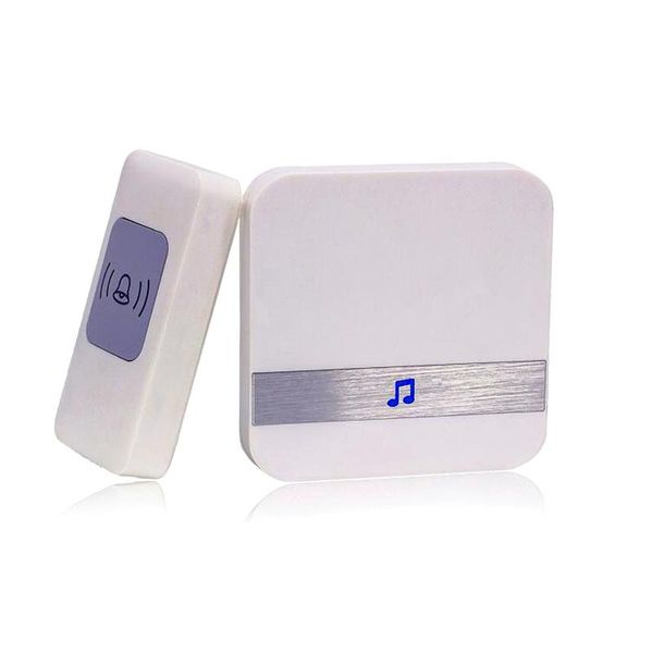 

doorbells 2021 p5b home security welcome wireless doorbell ding dong smart alarm led lights 53 songs support global spec plug