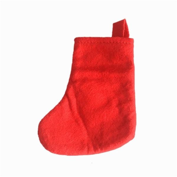 

wdnnsnowflake home decoration mini cutlery stocking socks xmas knife fork tableware holder christmas gift bag dh2601 dbc