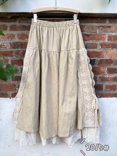 

spring 2021 new japanese female corduroy lace skirt mori girl yx, Black