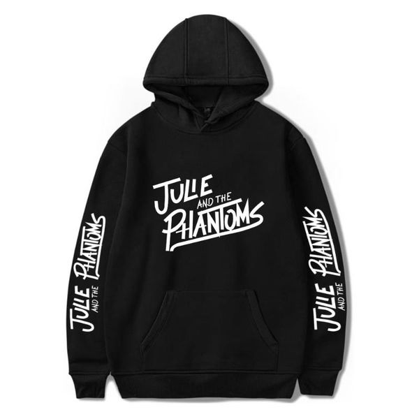 

julie and the phantoms hoodie tracksuit women sweatshirts men's hoodie harajuku streetwear sunset curve clothes plus size, Black