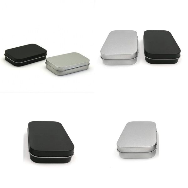 

rectangular empty cases mini iron flip type hemming casket small candy cigarette packing storage boxes makeup organizer 2 color 1 5jsa g2