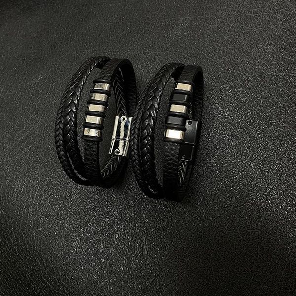 

junwei новый сплетенный браслет мода trend trend trend ювелирные изделия трехслойный кожа полосатый крутый браслет junwei новая sqcecu