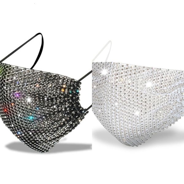 

sequins color brick black white face bling mask dustproof protective masks washable reusable elastic mascgw