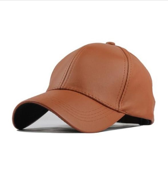 

2019 new solid color leather caps baseball hat spring summer autumn and winter fashion trend leisure hip-hop hats wmtqbs xhlove, Black;white