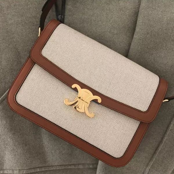 

autumn and winter canvas arc de triomphe beancurd bag