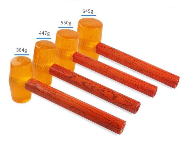 

1pc multifunctional rubber hammer 240mm wood handle double face tap rubber hammer for home renovation hand tools1