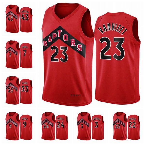 

торонто хищники men pascal siakam fred vanvleet kyle lowry 2020/21 swingman city баскетбол джерси красная новая униформа, Black;red