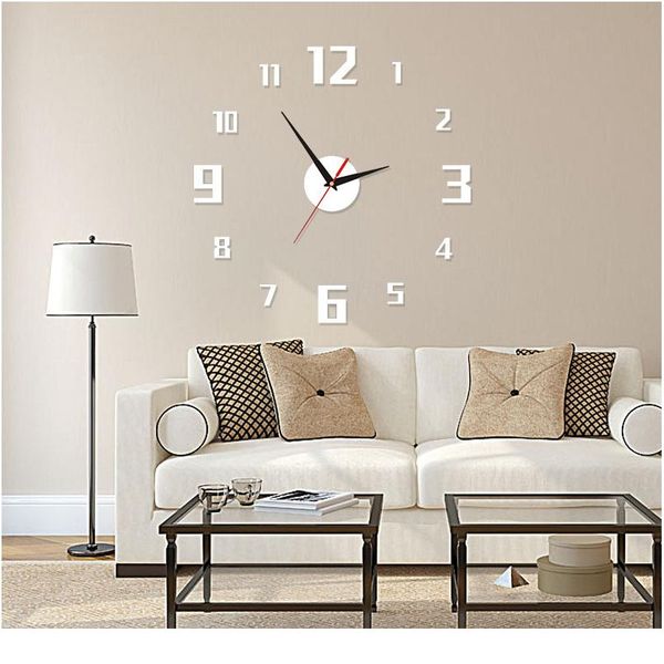 

новые 3d настенные часы дизайн крупные акриловые зеркальные часы наклейки живущая комната аксессуары декоративные часы дома на wa wmtxon