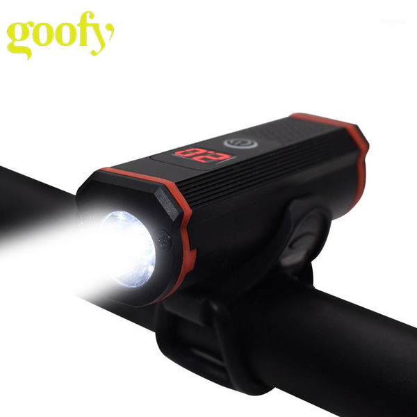 

lcd bicycle front light usb rechargeable light led headlight bike lamp cycling for bike1