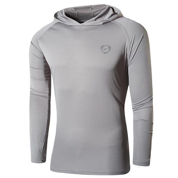 

jeansian men's upf 50+ uv sun protection outdoor long sleeve tee shirt tshirt t-shirt beach summer la271 lightgray2, Black