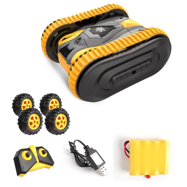 

rc car mini stunt two side drift buggy car 2.4g crawler roll radio remote control car 360 rotation tumbling vehicle boy toy gift wmteji