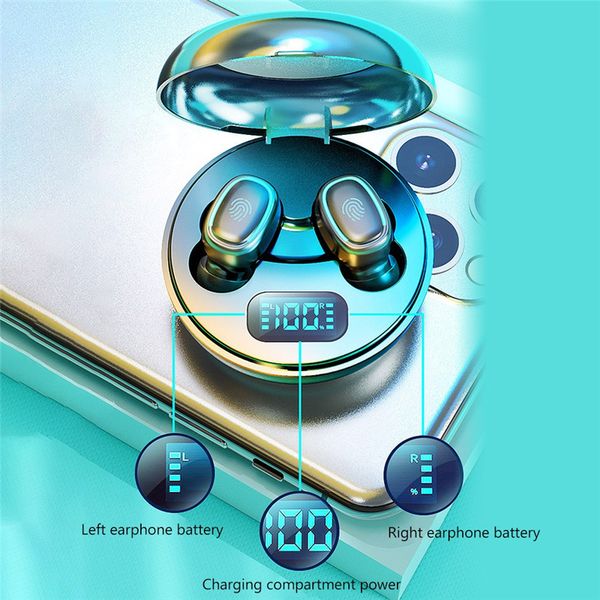 

bluetooth earphone oem with microphones touch control sports waterproof headsets stereo earbuds tws bluetooth 5.0 earphones