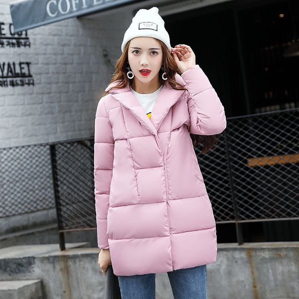 

2021 new parkes down from women cotton jackets quilted woman's winter coat loose casual jacket parka mujer wxf210 zn5c, Black