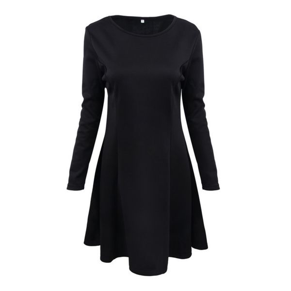 

womens solid color large skirt dress bq2m0cjmdd, Black;gray
