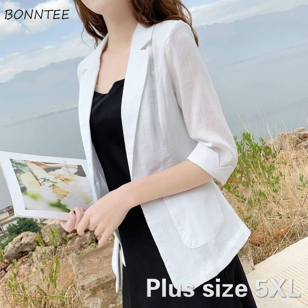 

jackets women fashion korean elegant business office lady jacket solid simple sun protection summer womens outwear plus size 5xl, Black;brown