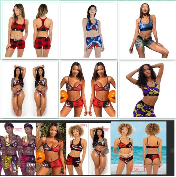 

ethika women fashion swimsuit women 2 piece ethika set ethika boxers mid waist ladies bikinis womens bathing suits new bra + short 4ny5, White;black