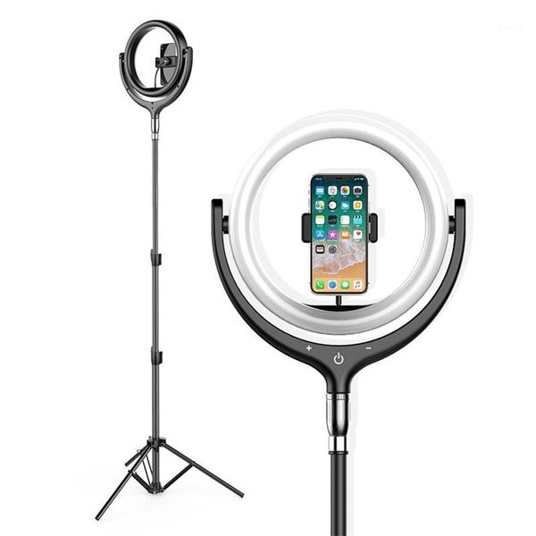 

flash heads 12 inch dimmable led selfie ring light with 1.7m stand pographic lighting ringlight for youtube video live studio ring1