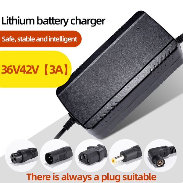 

lels 36v 3a 18650 charger output 42v 3a charger input 10 series 36v lithium battery electric bicycle charger