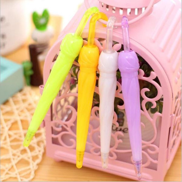 

gel pens 1 pcs 6 different colors of the kawaii umbrella black ink pen office supplies learning stationery