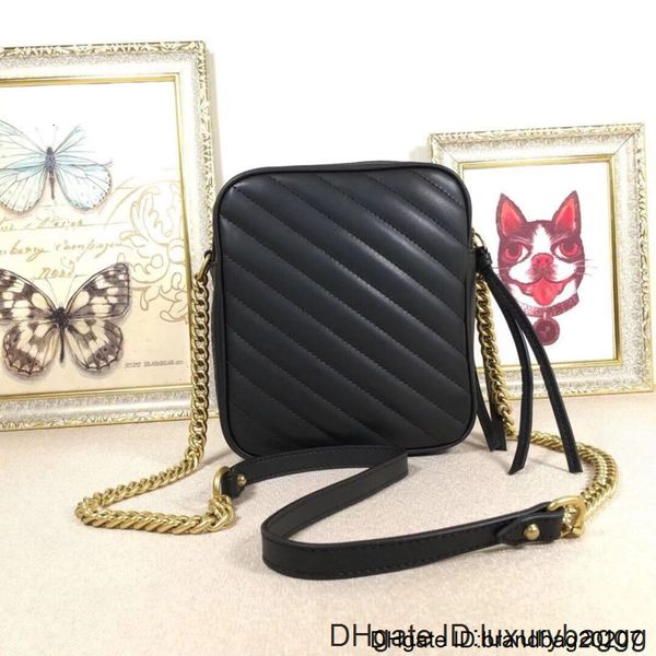 

genuine new brand leather crossbody famous designer women small lady zipper bag 550155, Black;red