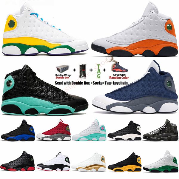 

13 13s new jumpman flint 2021 basketball shoes size us 13 mens womens lucky green soar playground lakers sports sneakers trainers eur 47