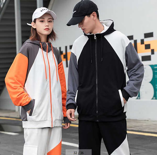 

мужчины женские трексуиты для бегущей моды зимняя куртка + пробежки костюмы 21fw womens couscsuit streetwear спортивная одежда, Gray