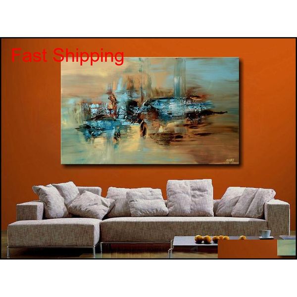 

handmade abstract canvas painting bright color modern wall canvas art for living room bedroom pai qylxop bde_luck