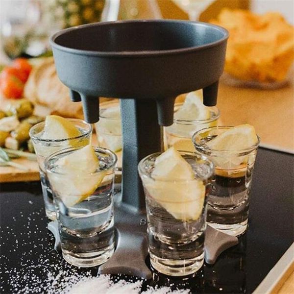 

6 shot dispensers стеклянный держатель съемный ликер дистрибьютор оригинальный напиток мода виноделитель дилидер диалидер обеденный бар part