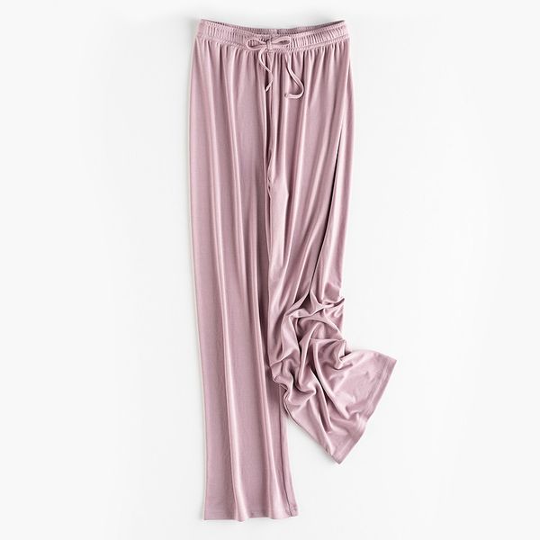 

2021 new female summer full length, wide-legged draggle, elastic, high waist, drawstring, pants, drape sensation lw4c, Black;white