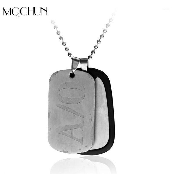 

mqchun gangsta ao tag nicolas mercenary necklace1, Silver