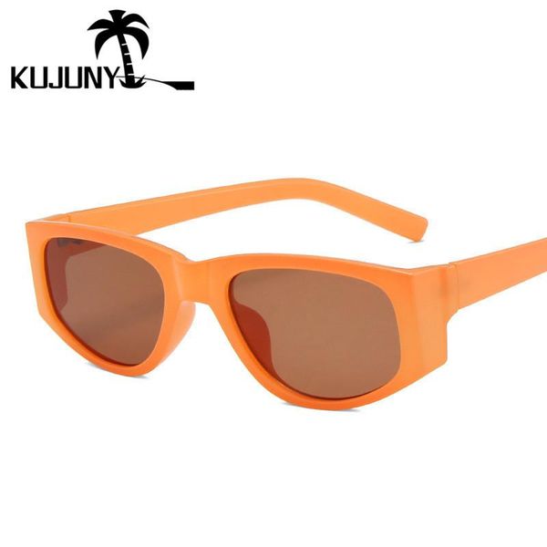 

sunglasses kujuny women oval vintage cat eye sun glasses men retro green hip-hop eyeglasses ladies small sunglass, White;black