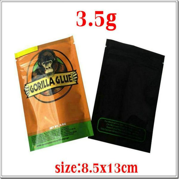 

сумка клея 3.5g dhl молния mylar доказательство vape упаковка gorilla травы для сухого свободного мешка клей сумки gorilla bags bbyik lg2010