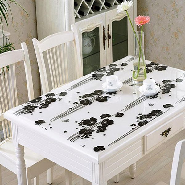 

hazy pvc tablecloth waterproof rectangular pvc table cloths coffee table mat table cover protect the deskfor kitchen wmtxdi