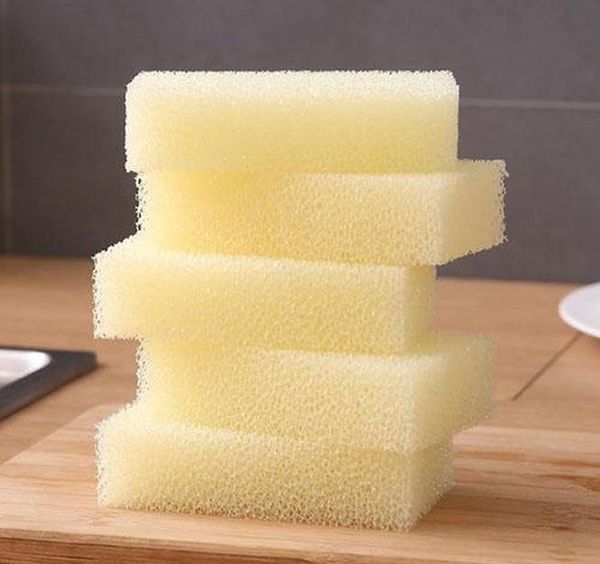

natural loofah dishwashing cloth kitchen decontamination non-stick oil brush pot double-sided cleaning microfibre spo wmtcfw comb2010