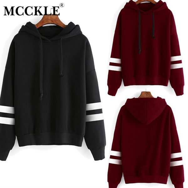 

spring striped hooded women's sweatshirt long sleeve hoodies plus size 5xl black white womens hoody pullover 2020 sweatshirts t200723