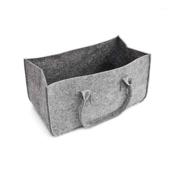 

felt purse, felt storage bag large capacity casual shopping bag - gray1
