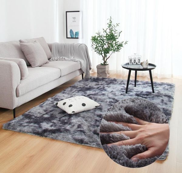 

anti-slip floor mats grey carpet tie dyeing plush soft carpets bedroom water absorption carpet rugs for living ro wmtdzx xhlight