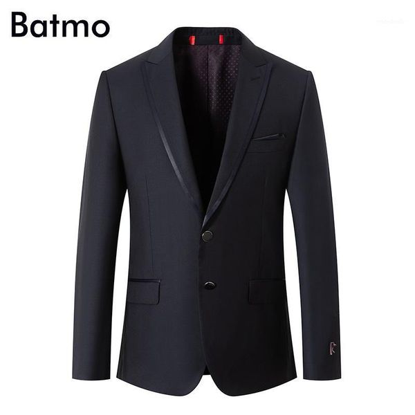 

batmo 2018 new arrival summer navy blue casual thin suits men,men's casual jackets,men's blazer ,flash deals tb081, White;black