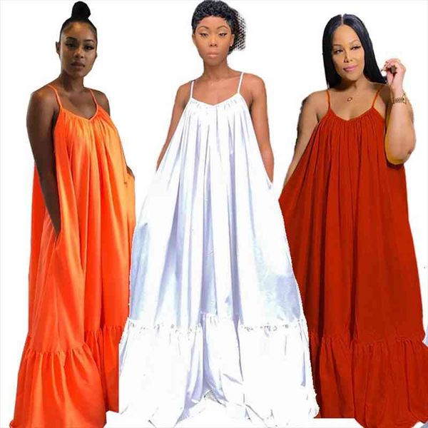 

dresses for women s-5x summer clothes backless bohemian long dress sleeveless loose slip dress wholesale dropshipping, Black;gray