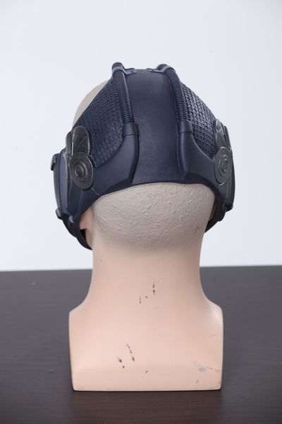 

2021 последняя маска xcoser зарядное bane бэтмен косплей шлем пвх голос темный рыцарь: возрождение легенды костюм реквизит gun metal color h