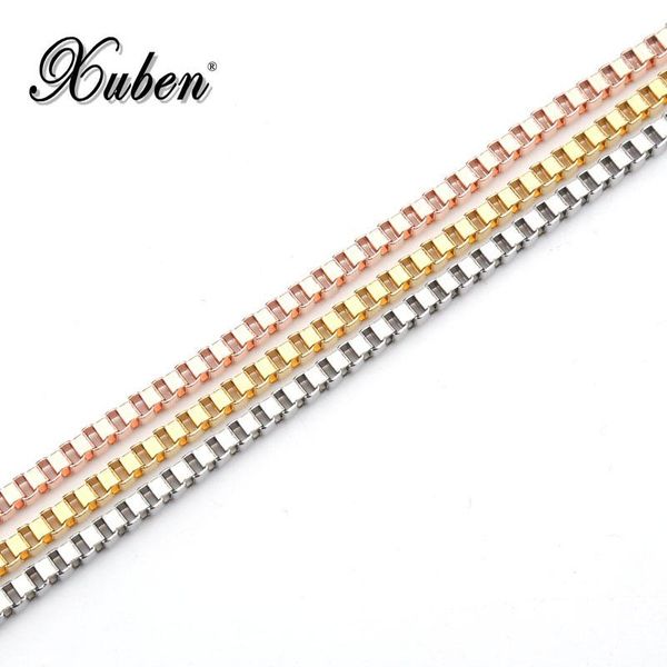 

chains 3 mm stainless steel o style chain women necklace floating gold color rose gift jewelry extension 80 cm, Silver