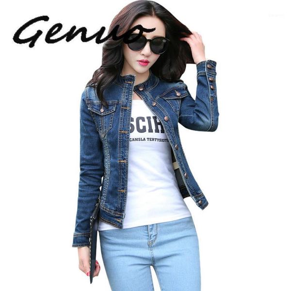 

fashion new women basic coats arrival women's denim jackets vintage casual single breasted coat female jean jacket outerwear1, Black;brown